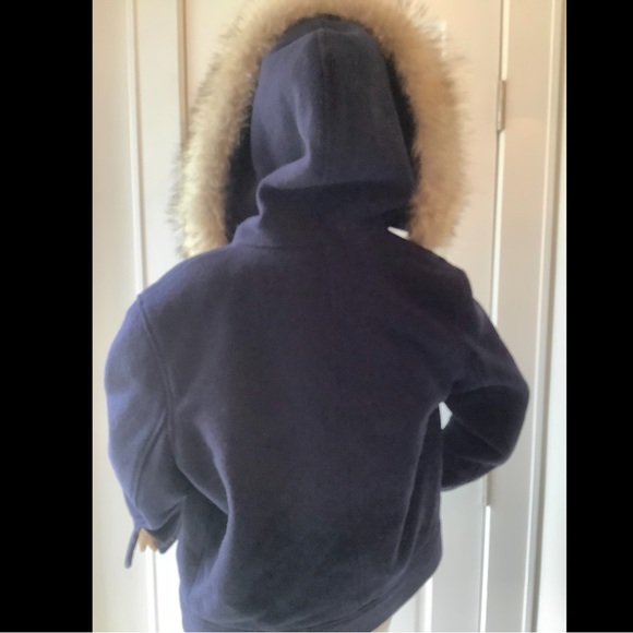 Ralph Lauren Fur Trim Wool Coat - Picture 6 of 11